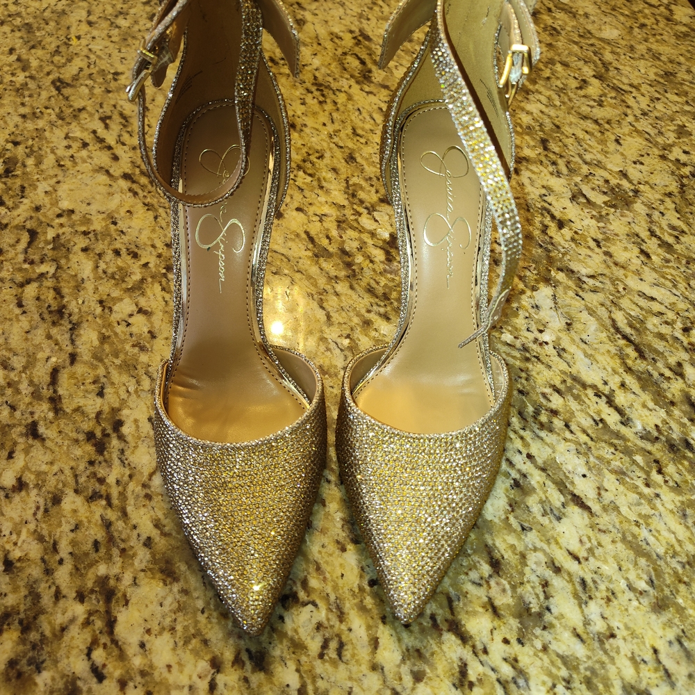 Elegant Gold Women's Heels